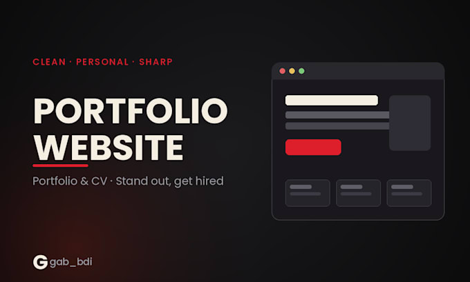 create a stunning one page portfolio or CV website