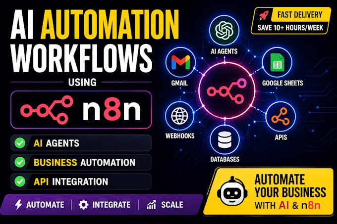 build ai automation workflows using n8n and ai agents