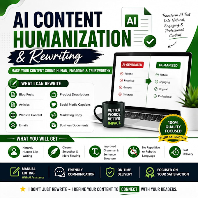 humanize ai content, rewrite articles