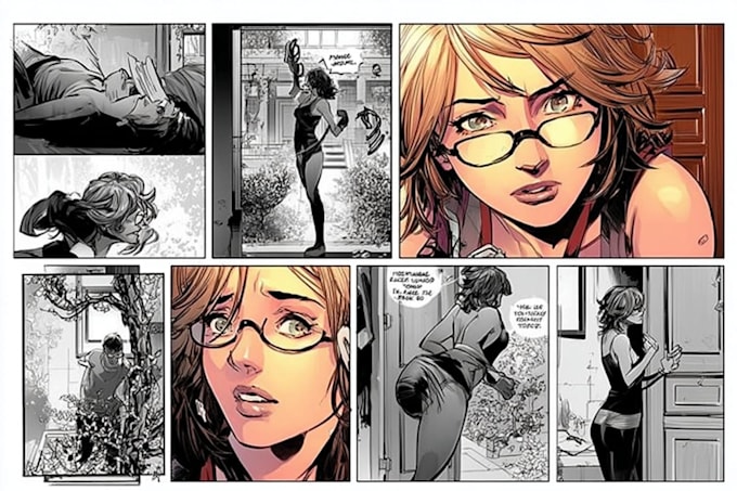 design custom webcomic pages and comic art illustrations