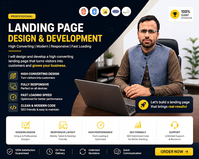 create a high converting landing page for your business