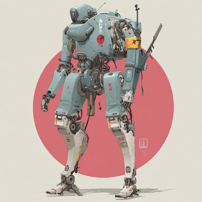 design sci fi mecha and robot concept artc