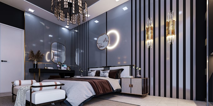 create realistic interior house