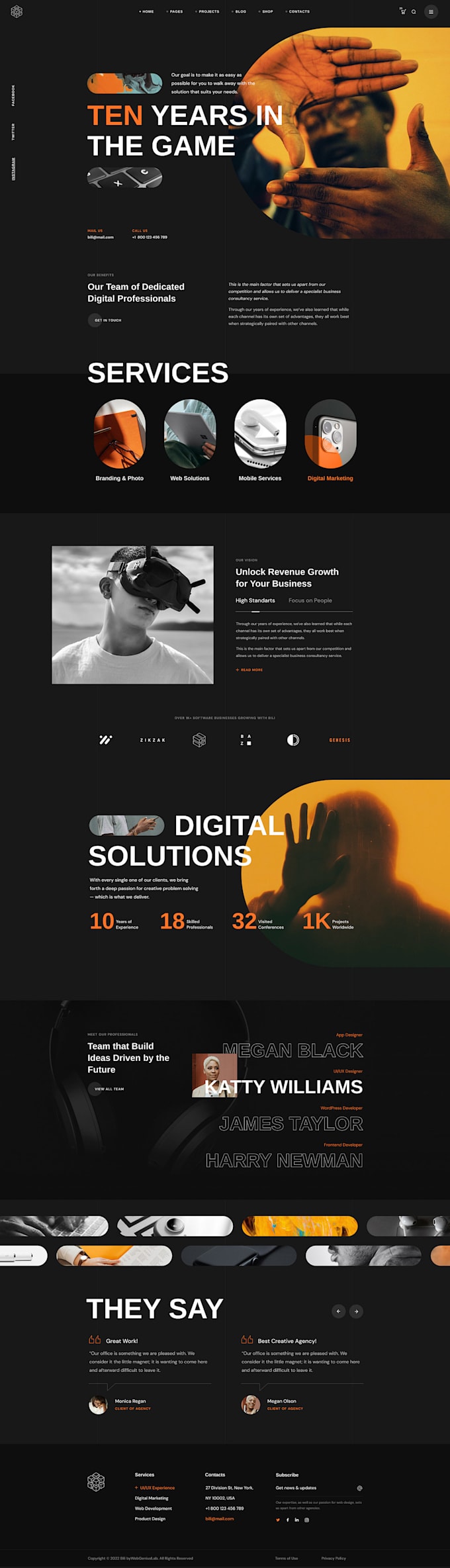 build responsive HTML CSS website with clean code