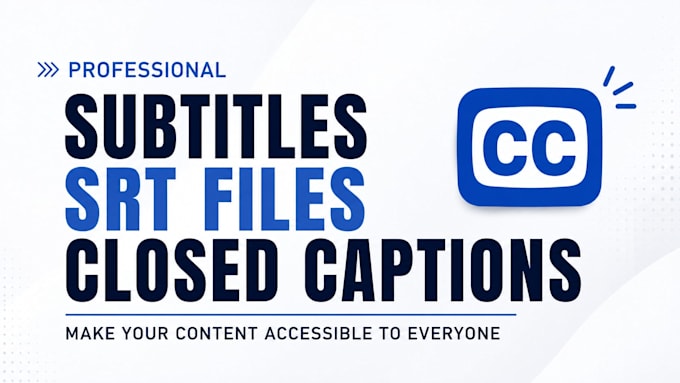 make english subtitle, closed caption to your video