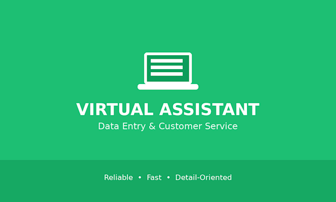 be your virtual assistant for data entry customer service