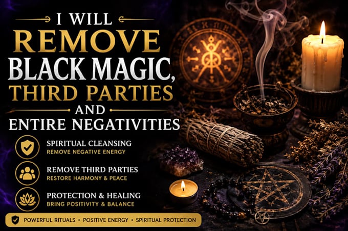 remove black magic, third parties and entire negativities