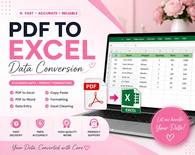convert pdf to excel or word