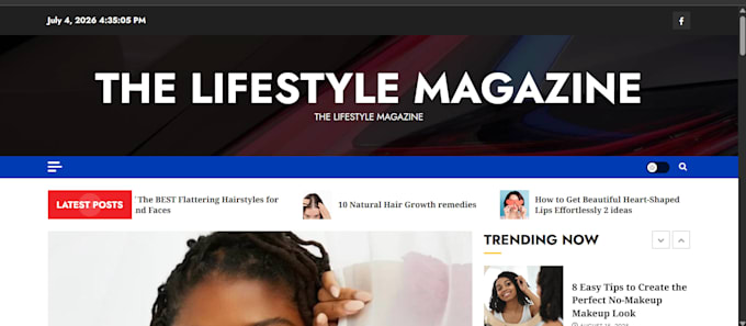design a wordpress magazine website
