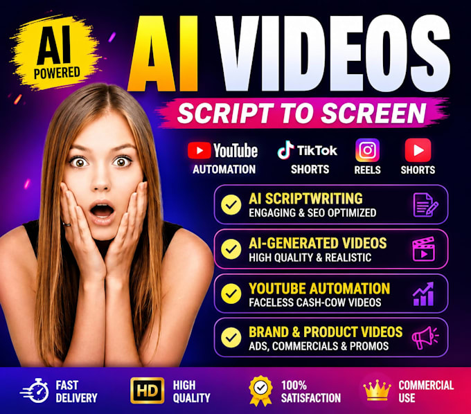 create ai videos, ai scripts, faceless youtube and short content