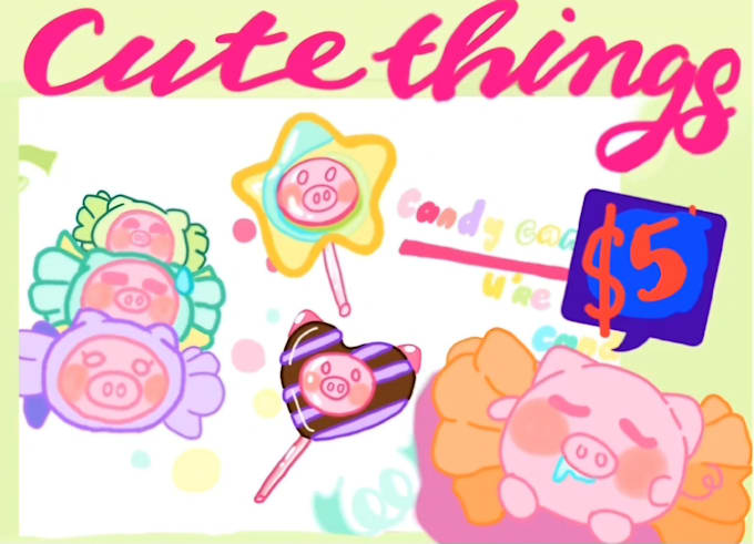 draw cute doodles designs stickers illustrations