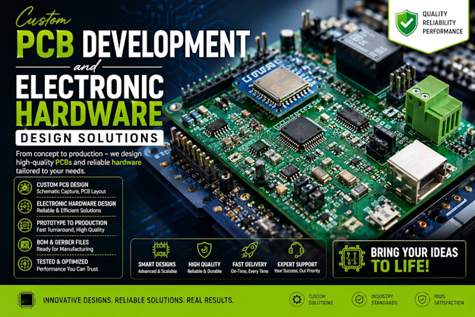 design custom pcb development and electronic hardware design solutions