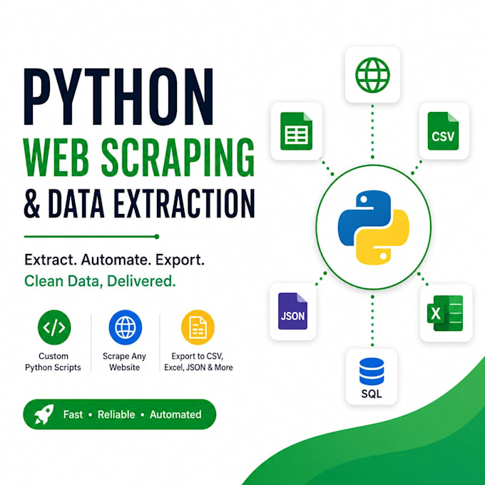 create custom python web scraping and data extraction tools