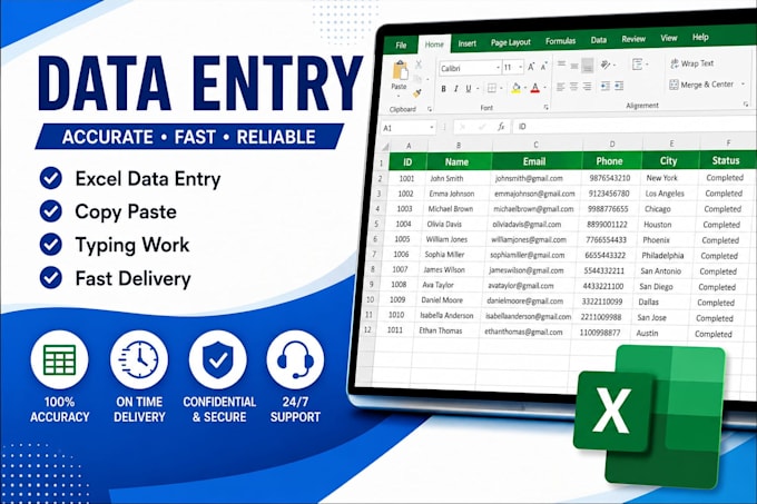 do data entry and pdf conversion
