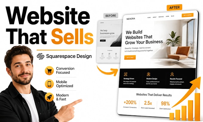 design a high converting squarespace landing page