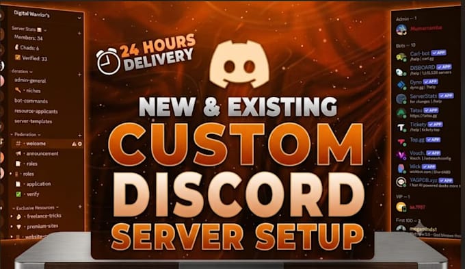 design an aesthetic discord server setup with custom roles