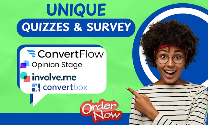 setup on convertflow, convertbox, involve me, opinion stage, crowdsignal,jotform
