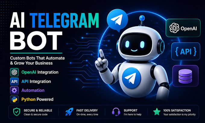 develop custom telegram bots with ai automation
