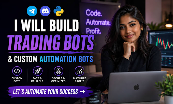 build trading bot telegram bot or custom discord automation bot