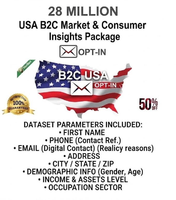 provide USA consumer email list and other info