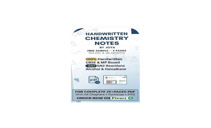 write handwritten chemistry notes in hindi for neet jee cbse