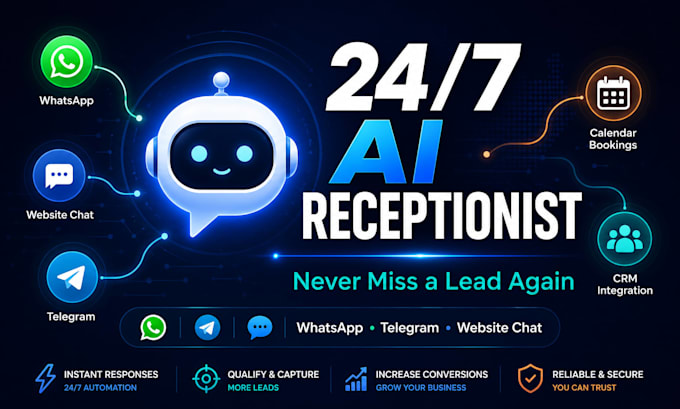 create an ai powered virtual receptionist for lead capture and booking