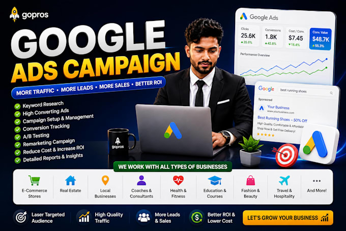 setup and optimize google ads ppc campaign for leads