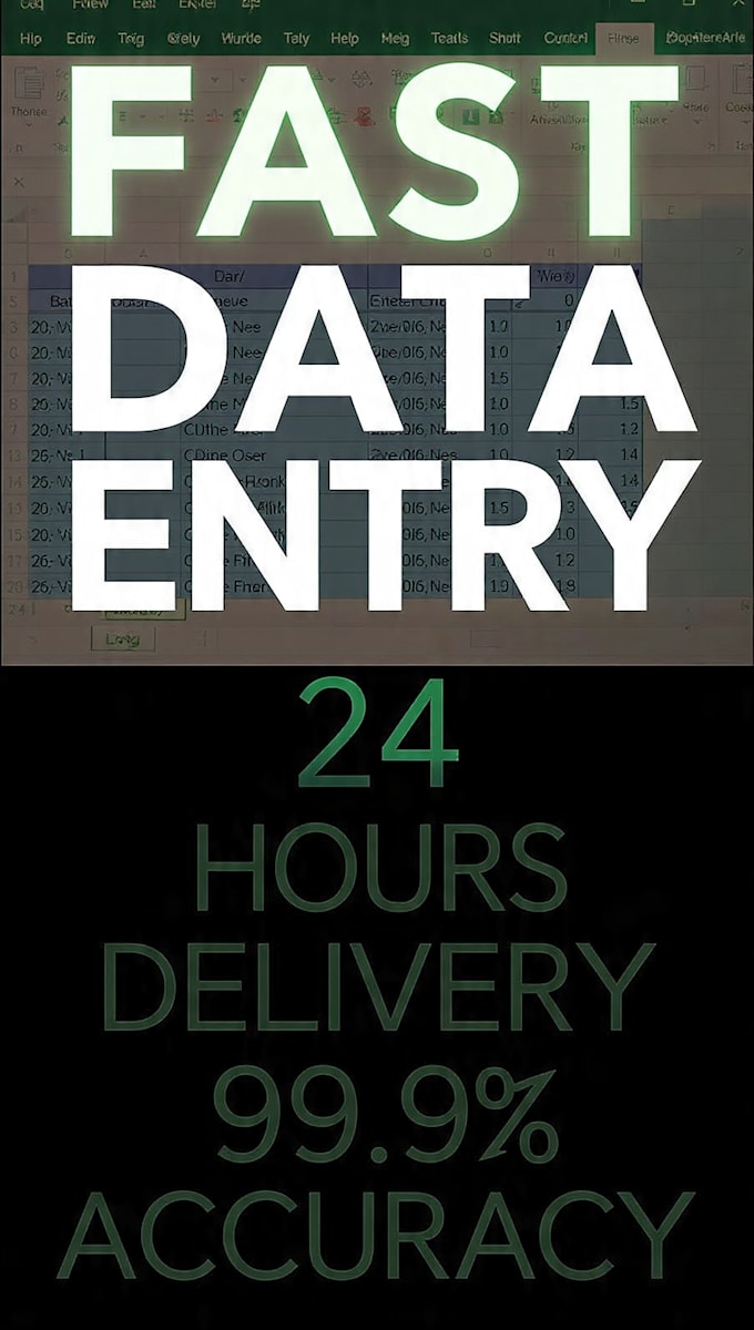do fast and accurate data entry in exel