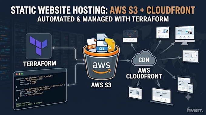 deploy your static website on AWS s3 and cloudfront