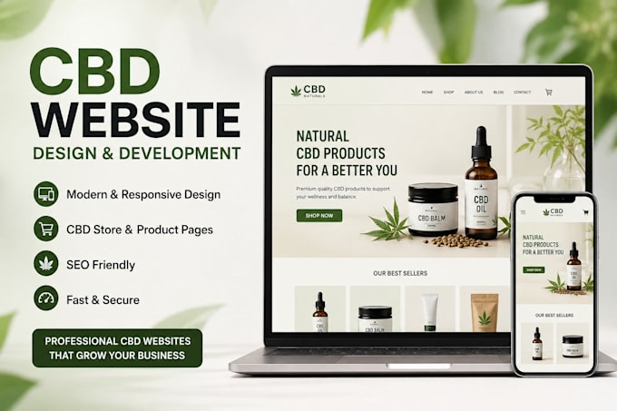 design and build shopify cbd websites and stores