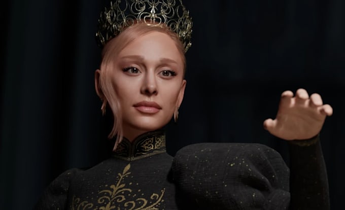 model custom 3d character in daz3d studio, body morph, real skin textures, cloth