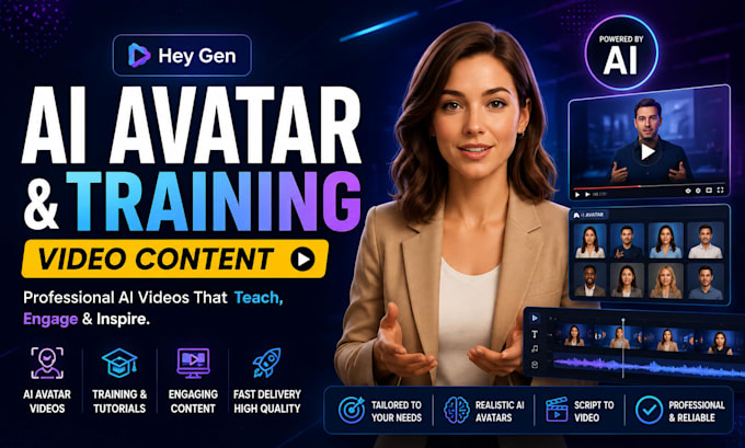 create heygen ai avatar and training video content