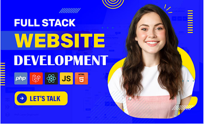 do website development as full stack web developer, front end, backend developer