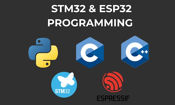 write c, cpp or python code for stm32, esp32, or raspberry pi