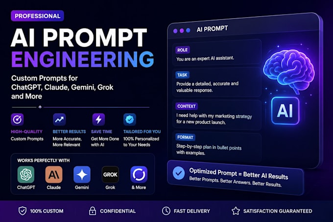 create custom ai prompts for chatgpt claude gemini and grok
