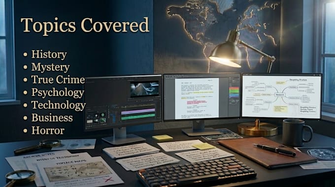 write a true crime and horror documentary script for youtube