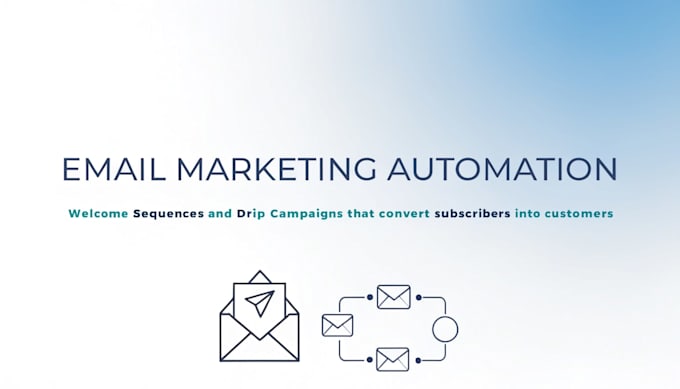 build email automation, drip campaigns and welcome sequences