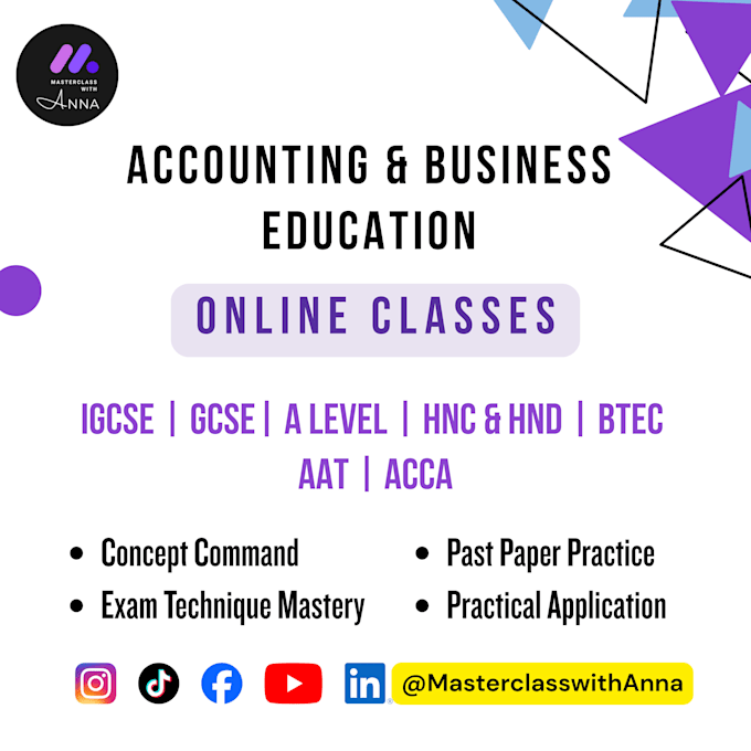 be your igcse accounting expert tutor