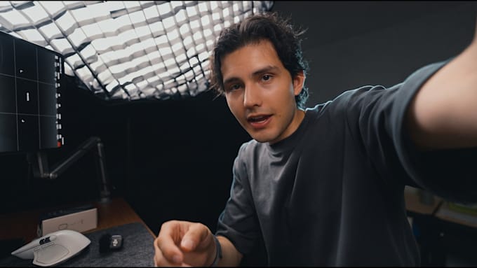 create a engaging male ugc video
