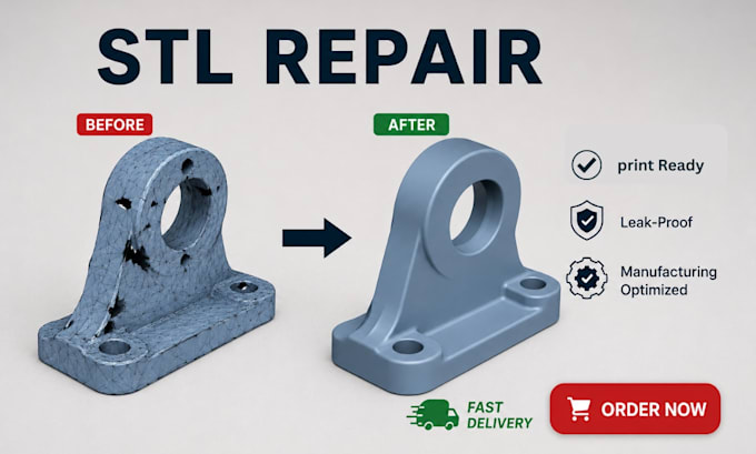 repair stl files fix stl mesh errors and optimize stl for 3d printing