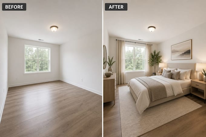 do realistic virtual staging virtual renovation for real estate listings