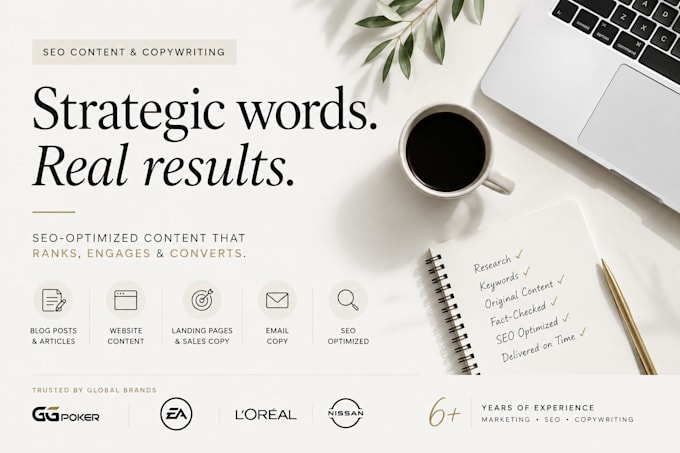 write SEO content, website copy, and blog posts