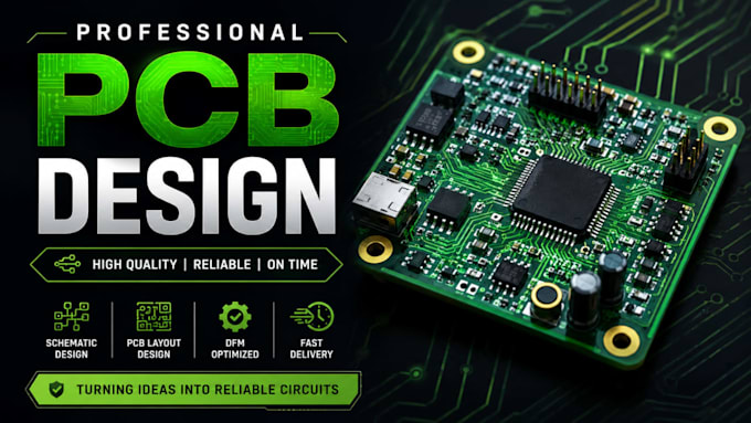 do expert pcb design, schematic circuit design,  pcb layouts, 3d pcb in kicad