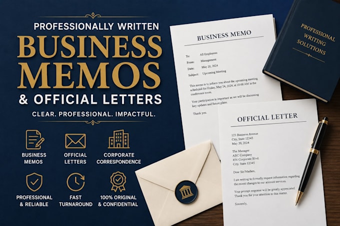 professionally write business memos and official letters