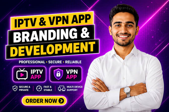 do smarter and xciptv iptv app branded with inbuild vpn
