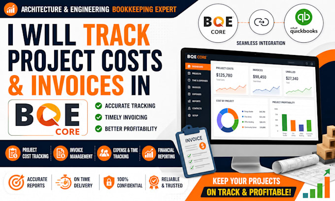 track project costs and invoices in bqe core