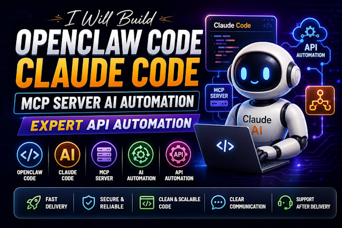 build openclaw code claude code mcp server ai automation expert API automation