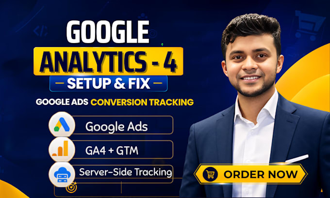fix or setup ga4 ecommerce tracking, google ads conversion for shopify wordpress