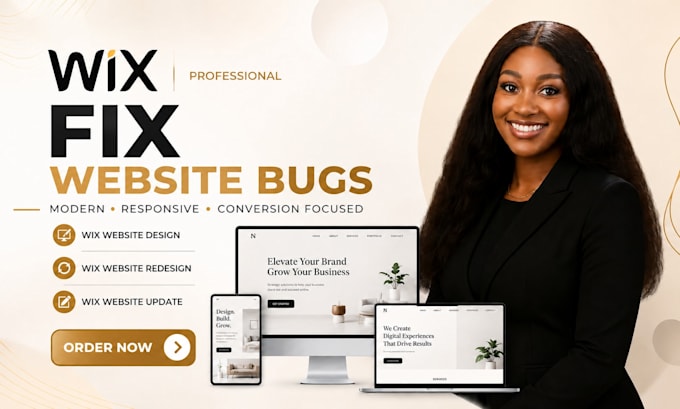 fix your wix website bugs, layout and mobile responsiveness