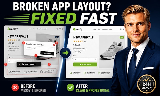 fix your shopify app layout conflicts broken widgets fast